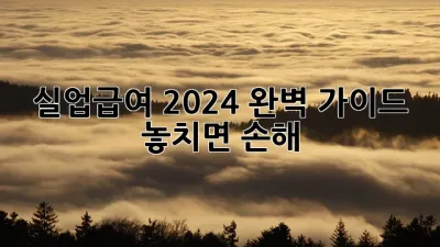 실업급여, 2024 완벽 가이드! 📝 놓치면 손해!