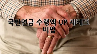 국민연금💰 수령액 UP! 재테크 비법🍯